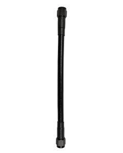 Fragola -8AN Ext Black PTFE Hose Assembly Straight x Straight 24in - 6028-1-1-24BL