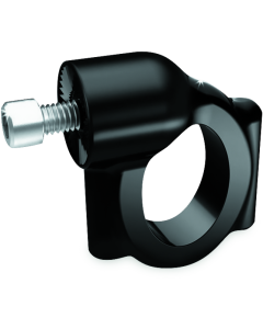 Kuryakyn Side Mount License Plate Holder Clamp 86-17 Softails Gloss Black - 3116
