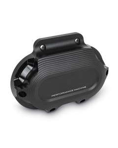 Performance Machine Cable Clutch Cover Race Series - Black Ops - 0177-2077-SMB