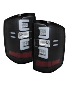 Spyder Chevy 1500 14-16 Light Bar LED Tail Lights Blk ALT-YD-CS14-LBLED-BK - 5079985