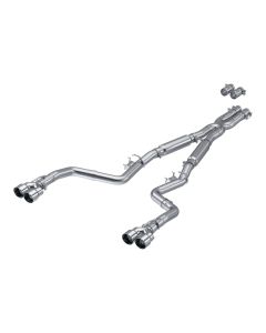 MBRP 3" Aluminized Steel Dual Catback Exhaust System w/ Quad Tips (Street Version) Dodge Challenger - S7113AL