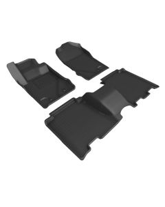 3D MAXpider 21-24 Ford Bronco Kagu Floor Mat 1st/2nd Row - Black - L1FR14901509