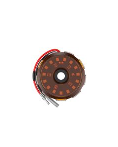 KC HiLiTES Cyclone V2 2.2in. LED Accessory Light 5w Flood Beam (Single) - Amber Lens - 1360