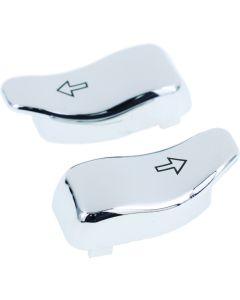 Bikers Choice 14-Up FLHR FLTR Chrome Turn Signal Switch Extensions Pr - 483317