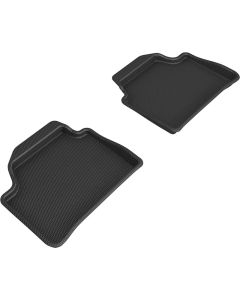 3D Maxpider 12-19 BMW 1 Series Kagu  Rear Floor Mat- Black - L1BM03621509