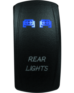 DragonFire Racing Lighted Switch Rear Light On/Off Blue - 521391
