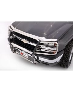 AVS 03-05 Chevy Silverado 1500 Aeroskin Low Profile Acrylic Hood Shield - Smoke - 322024