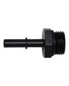 DeatschWerks 10AN ORB Male to 5/16in Male EFI Quick Connect Adapter - Anodized Matte Black - 6-02-0124-B