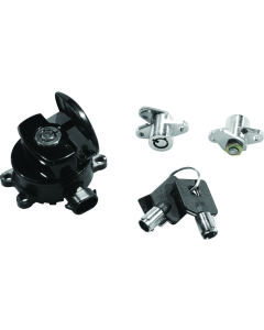 Bikers Choice 14-21 Road King Black Ignition Switch & Saddlebag Lock Kit - 483291