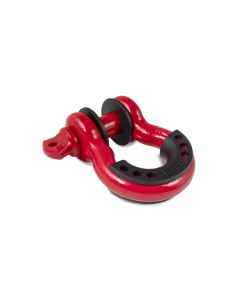 Body Armor 4x4 3/4in Red D-Ring with Black Isolators Single - 3204