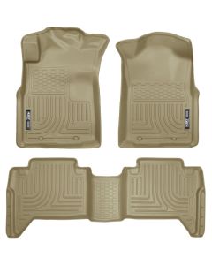 Husky Liners 05-13 Toyota Tacoma WeatherBeater Combo Tan Floor Liners - 98953