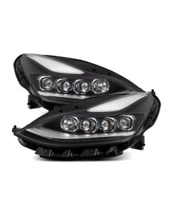 AlphaRex 17-22 Tesla Model 3/20-23 Model Y NOVA-Series LED Proj Headlights Blk w/Actv Lgt & Seq.Sig - 880860