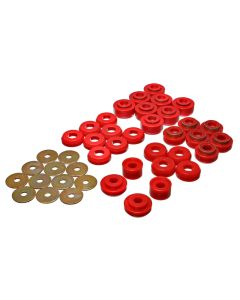 Energy Suspension Chevrolet 4 door Red Body Mounts (Recommended for Police/Taxi/Race) - 3.4136R