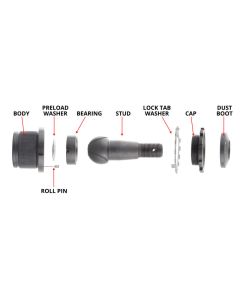 Synergy Jeep JK/WJ HD Non-Knurled Adjustable Ball Joint Kit - 4127
