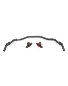BMR 15-22 S550 Mustang Sway Bar Kit Front Hollow 38mm 3-Hole Adjustable Black Hammertone - SB764H