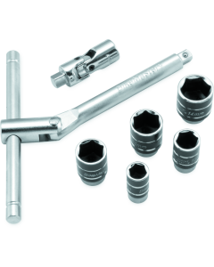 BikeMaster 1/4in Drive Compact Sliding and Folding T-Handle Set - 151587