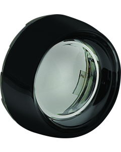 Kuryakyn Deep Dish Bezel For Bullet Turn Signals Smoke Lens Gloss Black - 5480