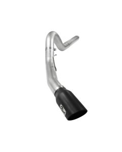 aFe Atlas 5in DPF-Back Aluminized Steel Exh Sys, Ford Diesel Trucks 08-10 V8-6.4L (td) Black tip - 49-03054-B