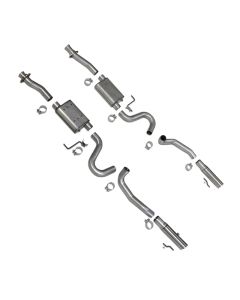 BBK 86-04 Mustang Cat Back Kit Varitune Mufflers Stainless Steel Tips - 3001