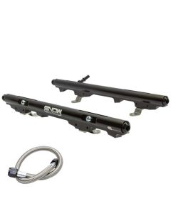 Snow LS1 Intake w/LS1 Injectors (60mm) Factory Fit Billet Fuel Rail Kit - SNF-31603F
