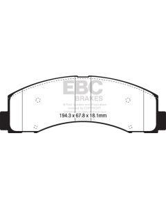 EBC 18+ Ford F-150 2.7TT 2WD Ultimax Front Brake Pads - UD2087