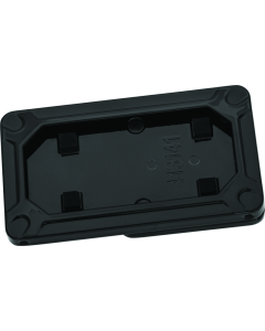 Kuryakyn Nova Side Mount License Plate Frame Gloss Black - 3142