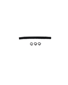 Deatschwerks Convoluted Tubing 150mm Length x 8mm ID Side 1 x 8mm ID Side 2 - Black - 9-CT-6-516