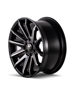 Mayhem 8109 Crossfire 20x9.5 / 5x139.7 BP / 10mm Offset / 108mm Hub Black w/ Milled Spokes Wheel - 8109-2985BM10