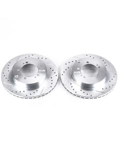 Power Stop 94-96 Dodge Stealth Rear Evolution Drilled & Slotted Rotors - Pair - JBR786XPR