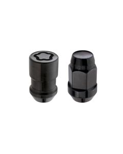 McGard 5 Lug Hex Install Kit w/Locks (Cone Seat Nut / Bulge) M12X1.5 / 3/4 Hex / 1.45in. L - Black - 84538