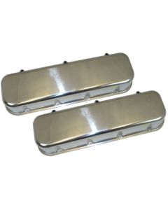 Moroso Chevrolet Big Block Valve Cover - Tall - No Logo - Polished Aluminum - Pair - 68425