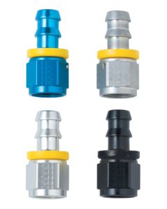 Fragola -6AN Push-Lite End Straight - Blue - 200106