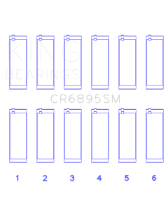 King Engine Bearings Ford Ecoboost 3.5L V6 (Size +0.75mm) Connecting Rod Bearing Set - CR6895SM0.75