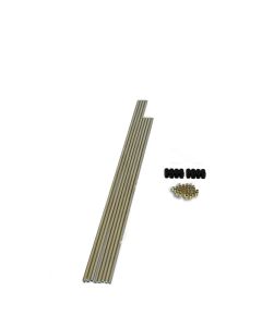 Nitrous Express 4 Cyl Tubing Kit (4 - 14in / 4 - 16in Tubing Incl B-Nuts) - 80045
