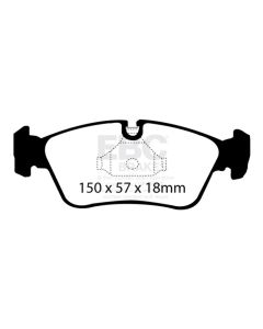 EBC Brakes Ultimax OEM Plus Front Disc Brake Pad Set FMSI D781 BMW Front- EBC-UD781