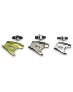 Moroso Chevrolet V8/90 Degree V6 Distributor Hold Down Clamp - Clear Zinc Steel - 26200