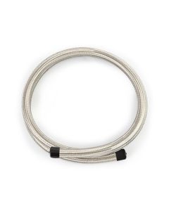 Mishimoto 6Ft Stainless Steel Braided Hose w/ -4AN Fittings - Stainless - MMSBH-0472-CS