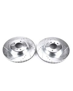 Power Stop 09-11 BMW 335d Front Evolution Drilled & Slotted Rotors - Pair - EBR850XPR