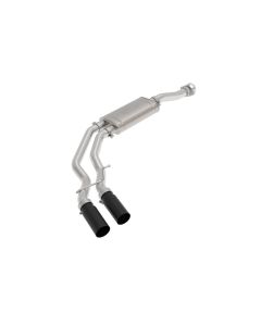 aFe Rebel 3in 409 SS Cat-Back Exhaust 2021 Ford F-150 V6 2.7L/3.5L (tt)/V8 5.0L w/ Black Tips - 49-43128-B