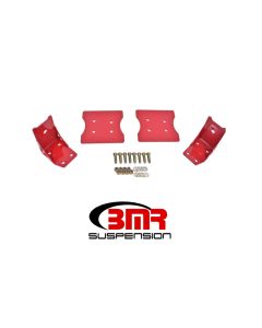 BMR 79-04 Fox Mustang Lower Torque Box Reinforcement Plates - Red - TBR003R