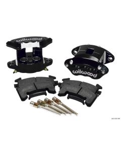 Wilwood D154 Rear Caliper Kit - Black 1.12 / 1.12in Piston 1.04in Rotor - 140-12101-BK