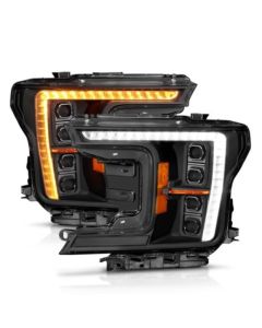 ANZO 18-20 Ford F-150 (w/Factory Halogen) Z-Series Full LED Proj Headlights - Pair - 111588X
