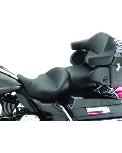 Mustang 08-21 Harley Electra Glide, Rd Glide, Rd King, Str Glide Super Touring 1PC Seat - Black - 79538
