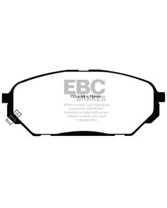 EBC 07-12 Hyundai Veracruz 3.8 Greenstuff Front Brake Pads - DP61813