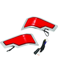 Kuryakyn Tracer Tour Pak Rear Lights Chrome Red Lens - 2954