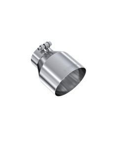 MBRP 3" ID 5" OD Out 6.5" Length Angle Cut Single Wall Stainless Steel Exhaust Tip - T5184