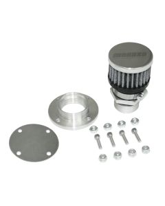 Moroso Non-Weld Valve Cover Breather Kit - Chrome Finish - 68854