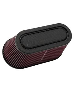 K&N Filter Univ Air Filter Carb Fib T/B 3-1/2in FLG OD / 12x6in B / 9-15/16x3-15/16in T / 6in H - RP-5182
