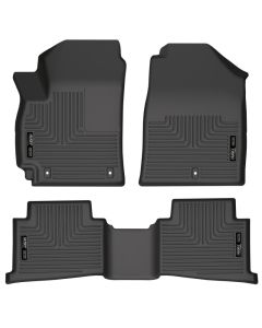 Husky Liners 21-22 Kia Seltos WeatherBeater Front & 2nd Seat Floor Liners - Black - 95801