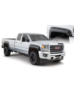 Bushwacker 15-18 GMC Sierra 2500 HD Boss Pocket Style Flares 4pc 78.8/97.6in Bed - Black - 40968-02